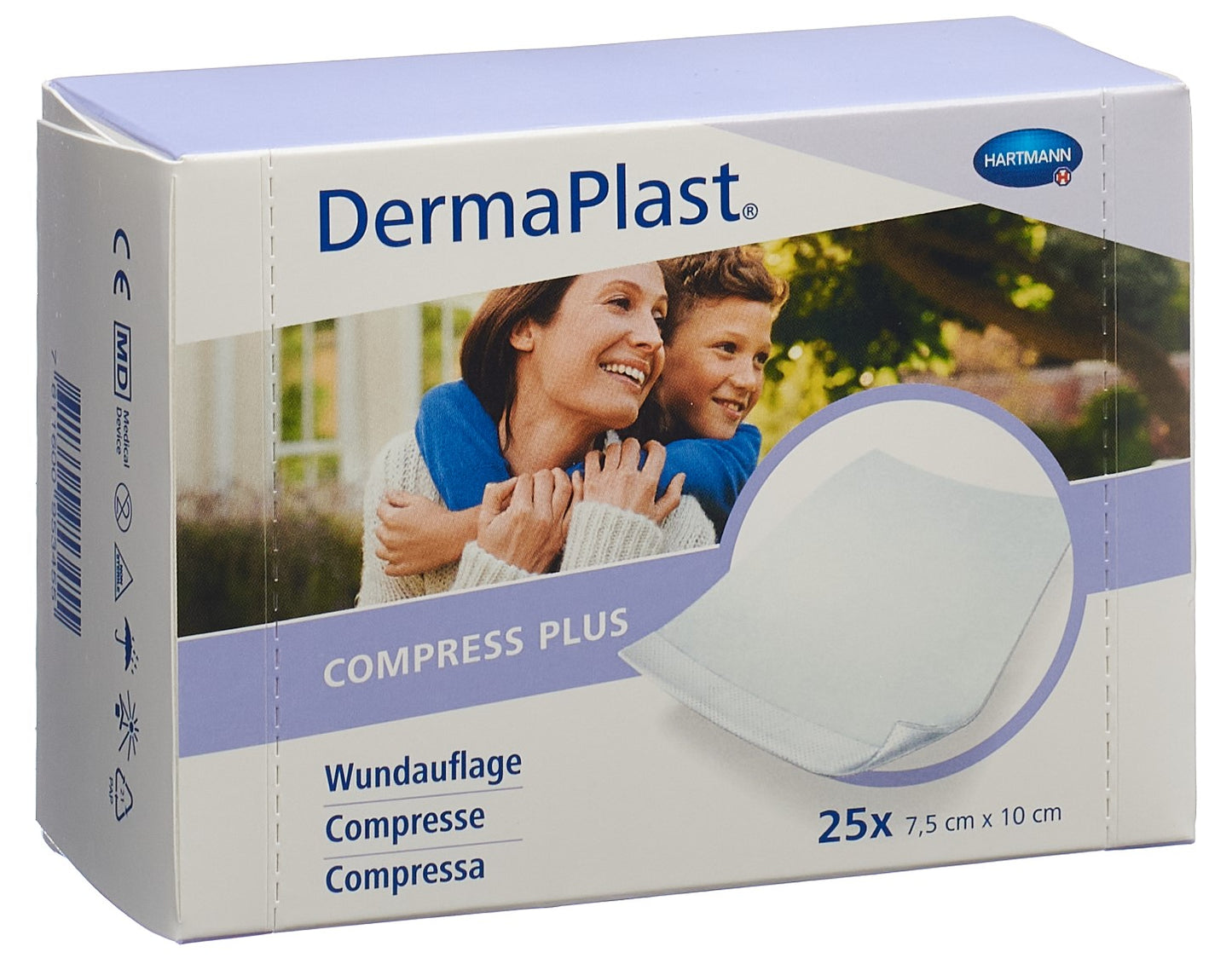 DERMAPLAST Compress Plus 7.5x10cm