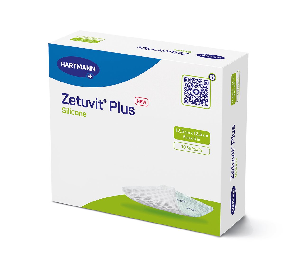 ZETUVIT Plus Silicone 12.5x12.5cm