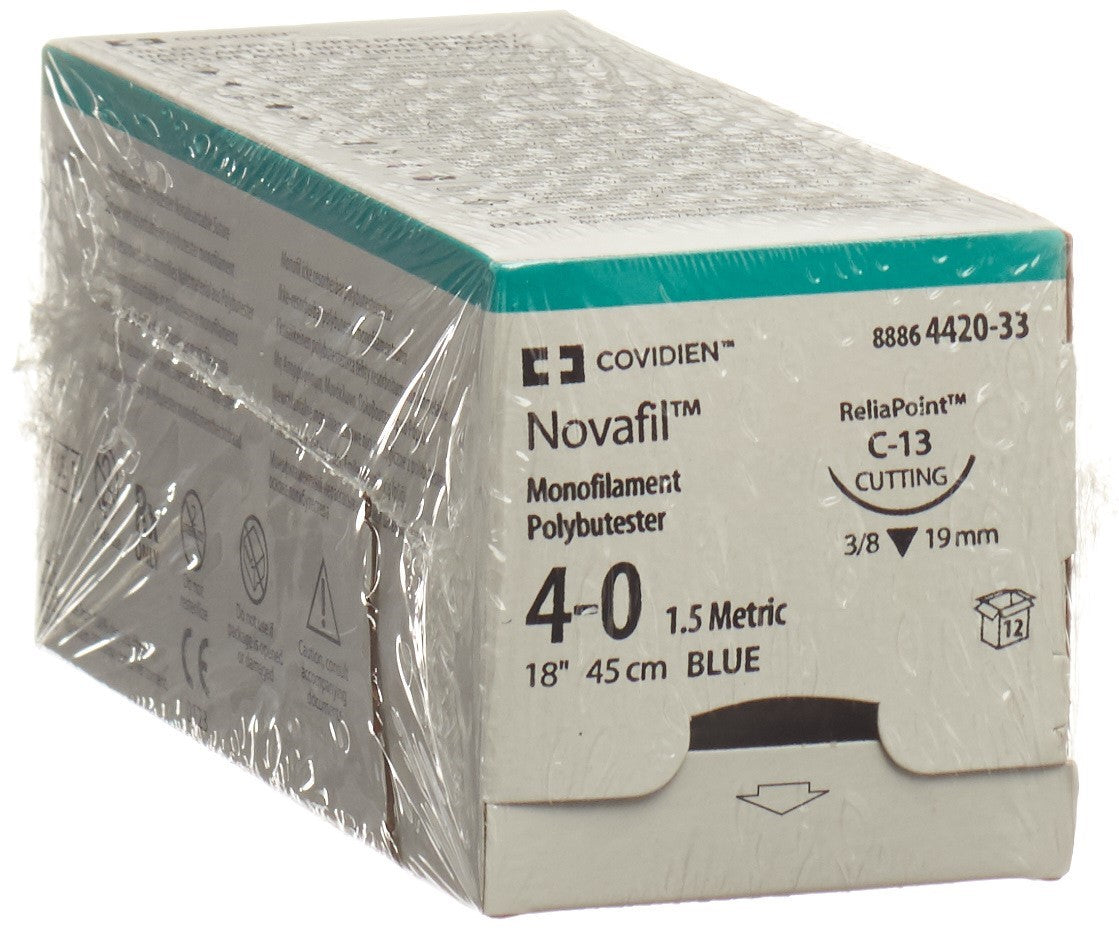 NOVAFIL 45cm blau 4-0 C-13