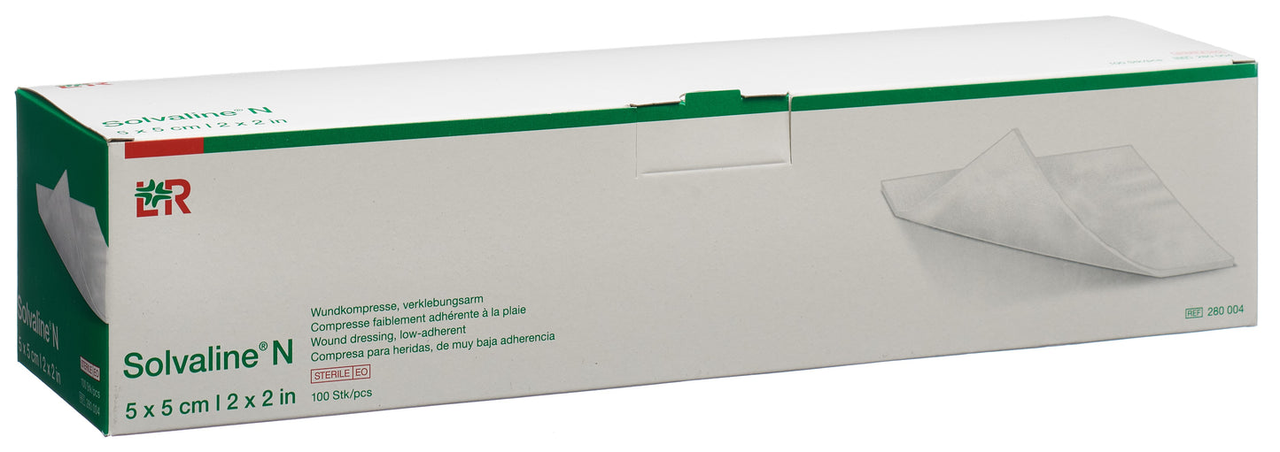 SOLVALINE N Wundkompresse 5x5cm