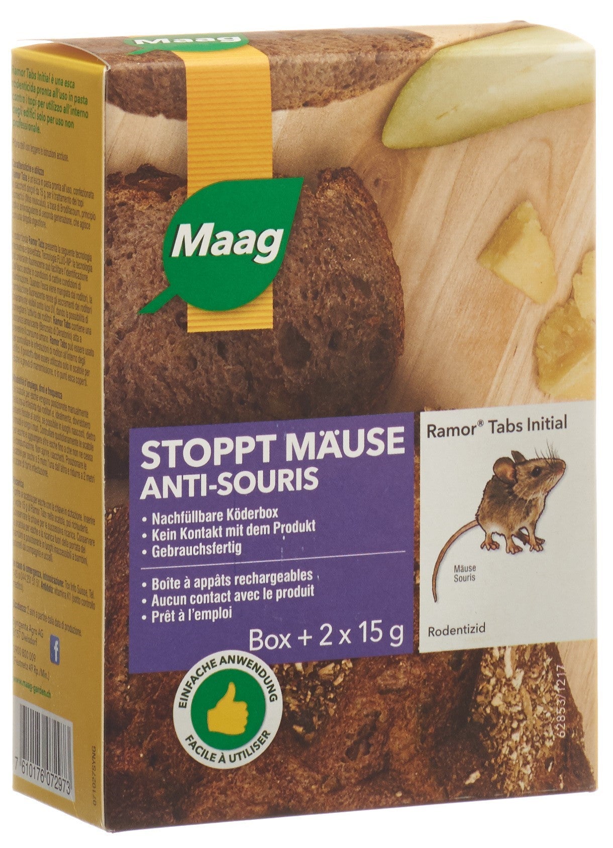 RAMOR Rodentizid Tabs Initial = Köderbox