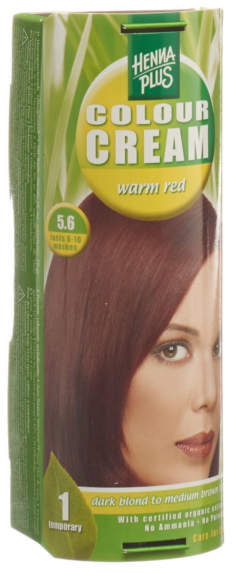 HENNA PLUS Colour Cream 5.6 warm rot