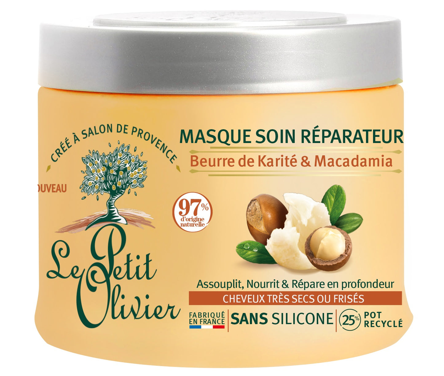 LE PETIT OLIVIER Haarmaske Sheabutter&Macad