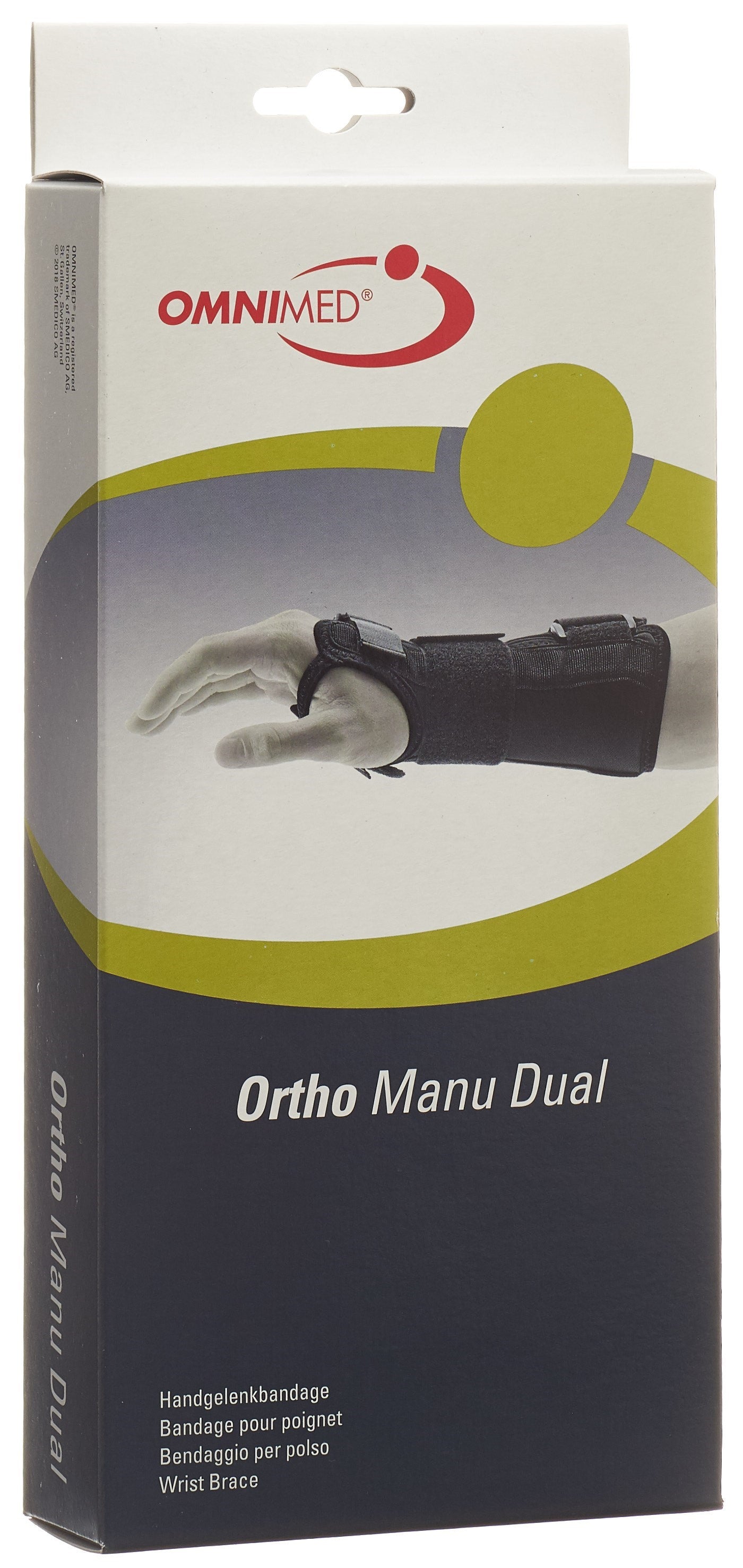 OMNIMED Ortho Manu Dual Handgelenkba M schwarz