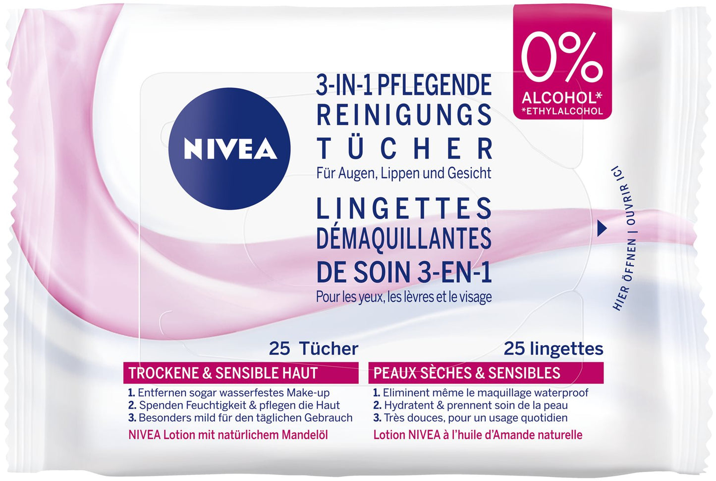 NIVEA Reinigungstücher pflegend