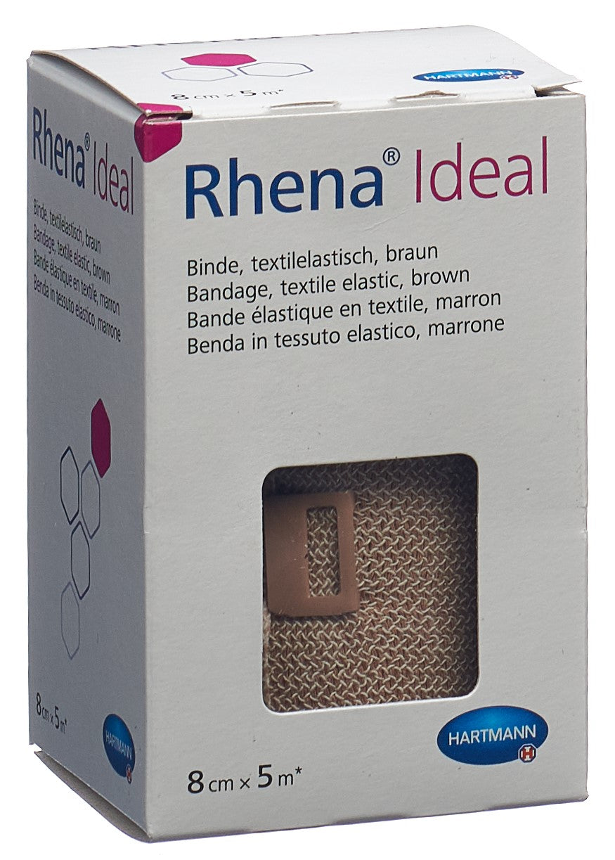 RHENA Ideal Elastische Binde 8cmx5m hautf