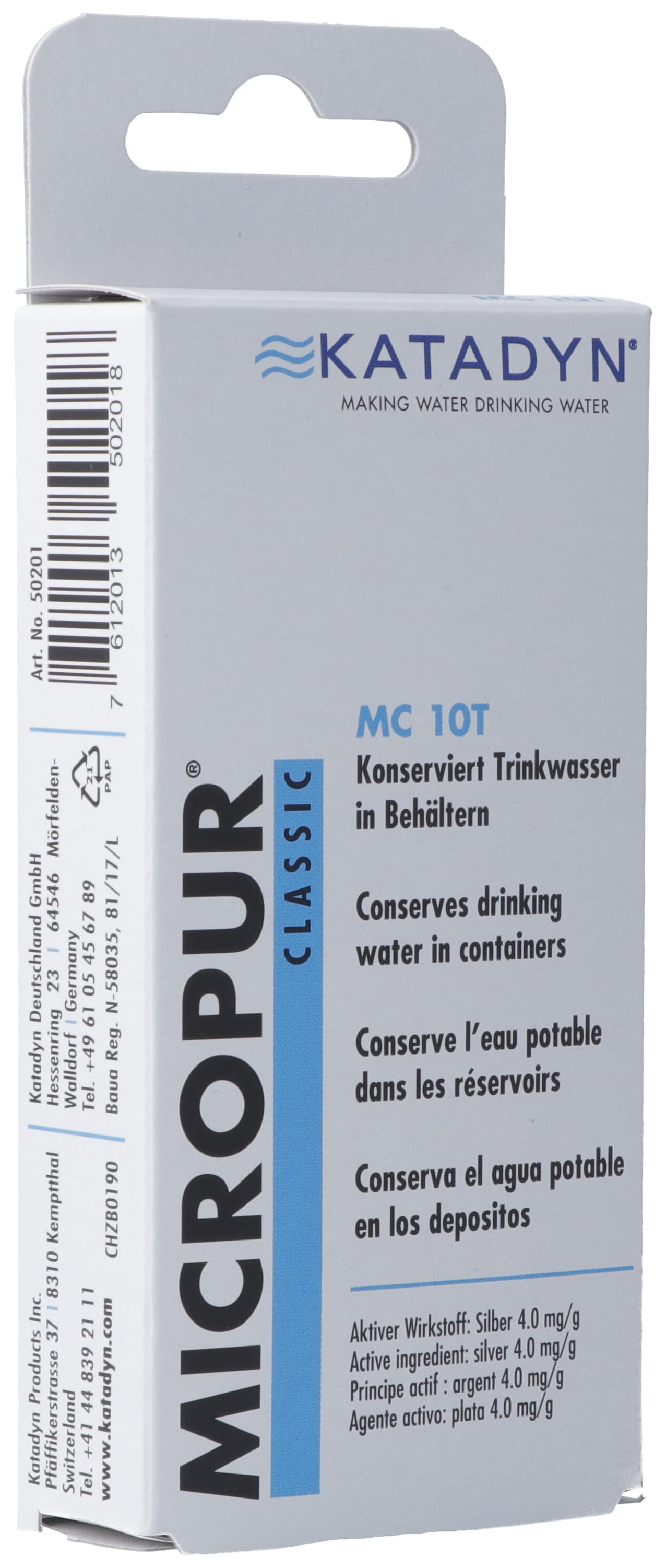 MICROPUR CLASSIC MC 10T Tabl