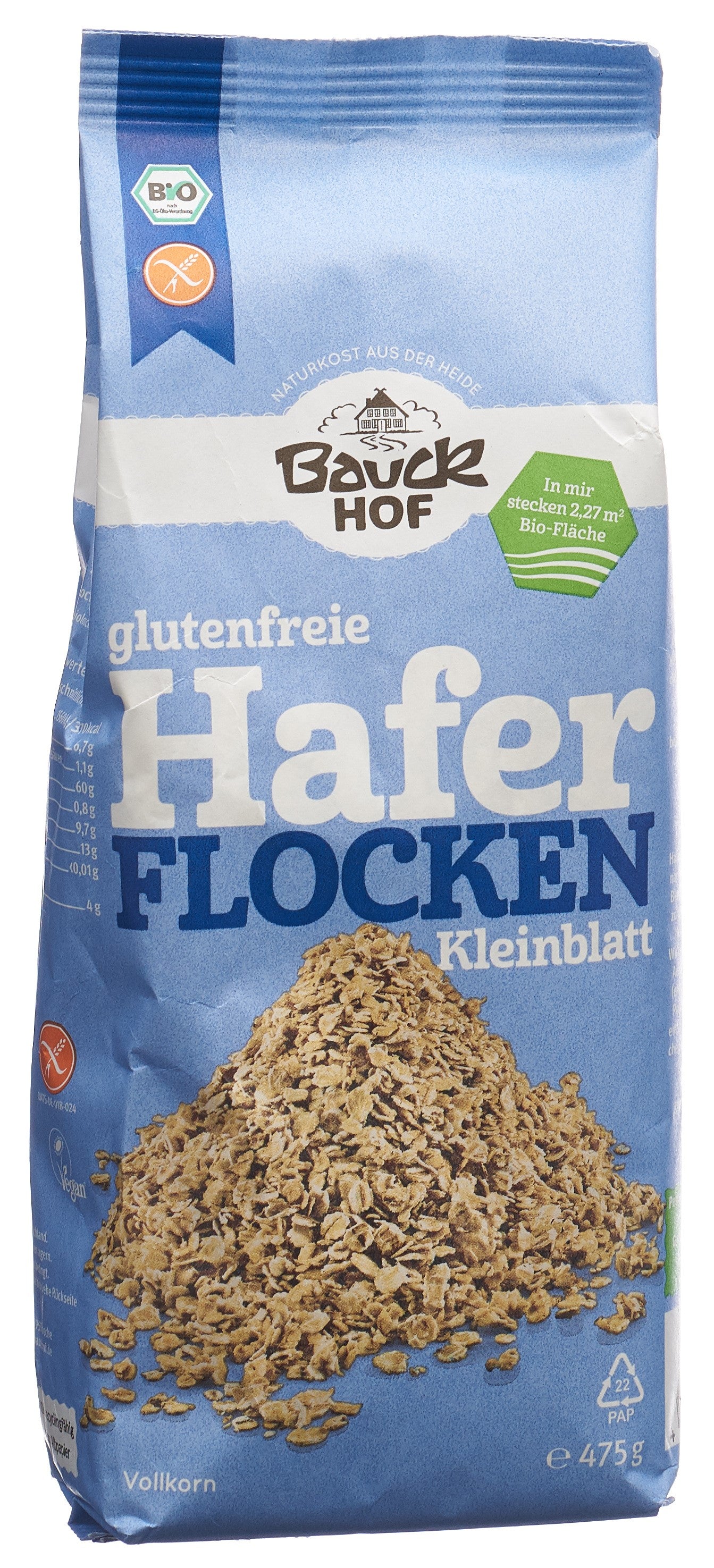 BAUCKHOF Haferflocken Kleinblatt glutenfr