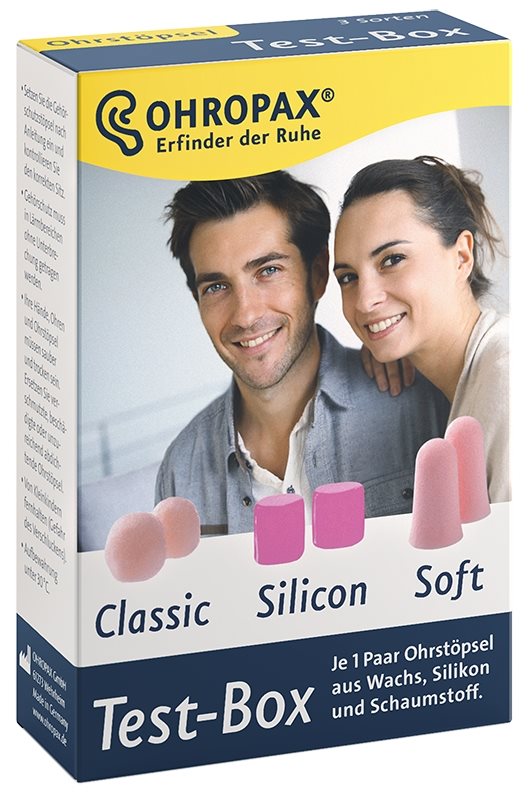 OHROPAX Testbox Ohrstöpsel 3 Paar assortiert