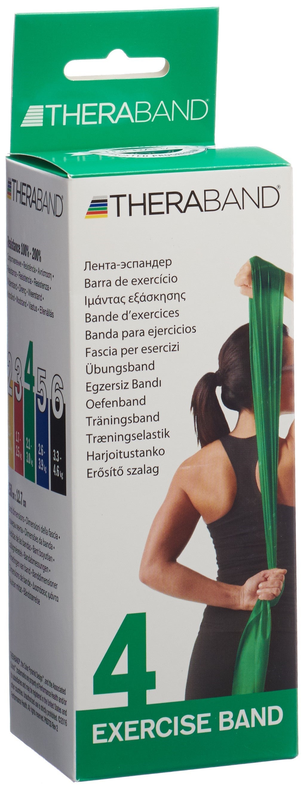 THERA BAND 2.5mx12.7cm grün stark