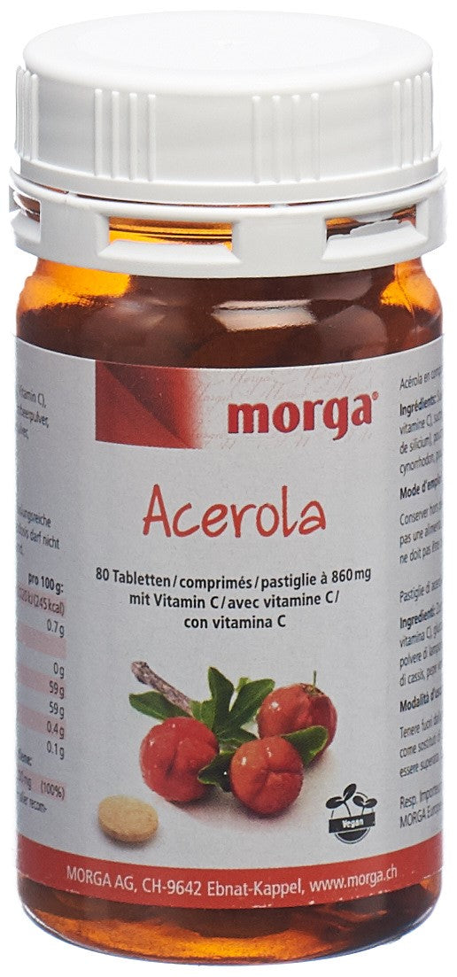 MORGA Acerola Tabl 80 mg Vitamin C