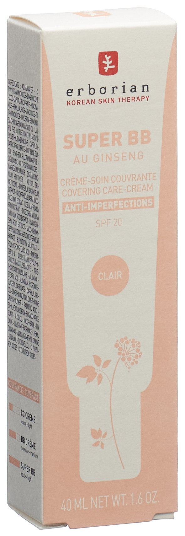 ERBORIAN KOREAN THER Super BB Creme Clair