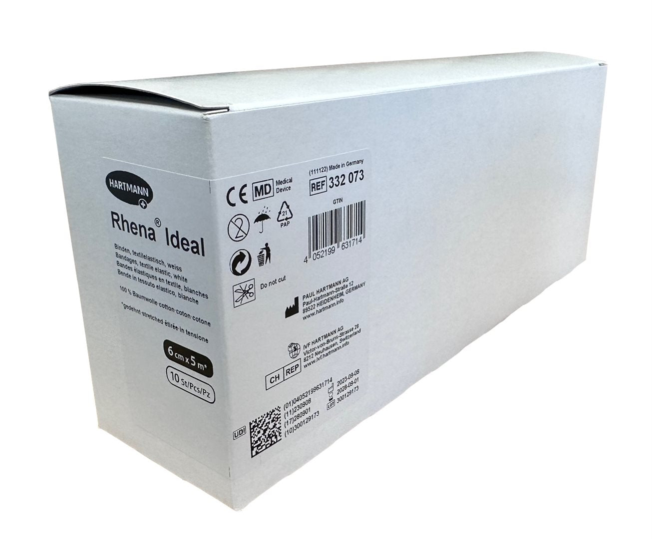 RHENA Ideal Elastische Binde 6cmx5m weiss