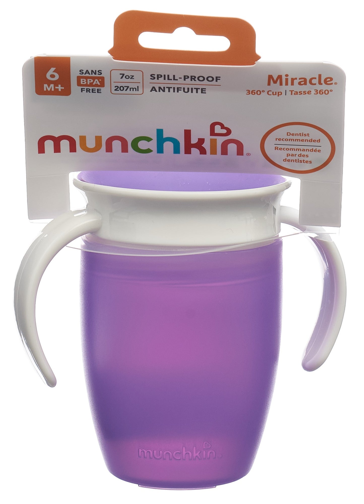 MUNCHKIN Miracle 360° Trinkb 207ml überlaufsi 6M+