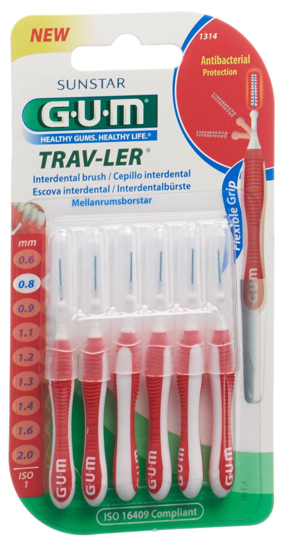 GUM Trav-Ler 0.8mm ISO1 cyl rot