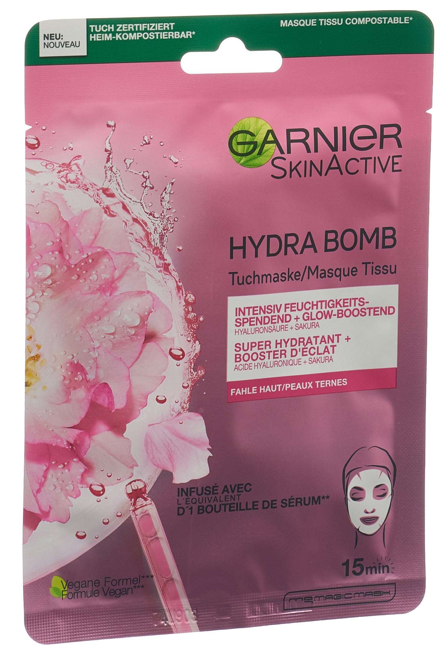 GARNIER Tuchmaske Hydra Bomb Sakura
