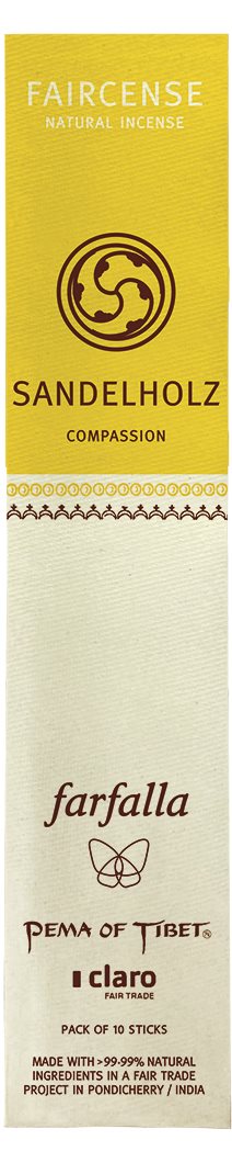 FAIRCENSE Räucherstäbchen Sandelholz/Compas