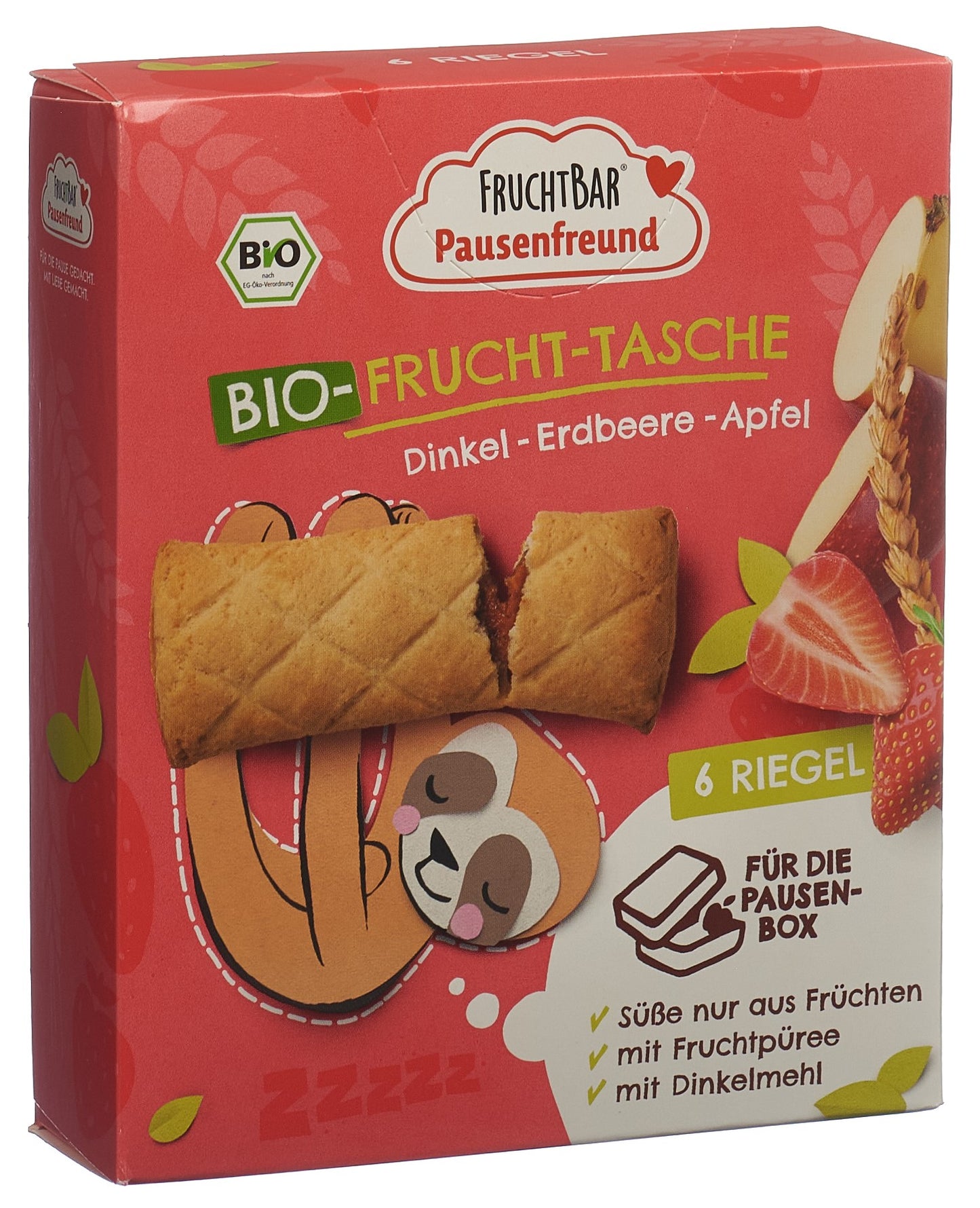 FRUCHTBAR Frucht Tasche Bio Dink Erdb Apf