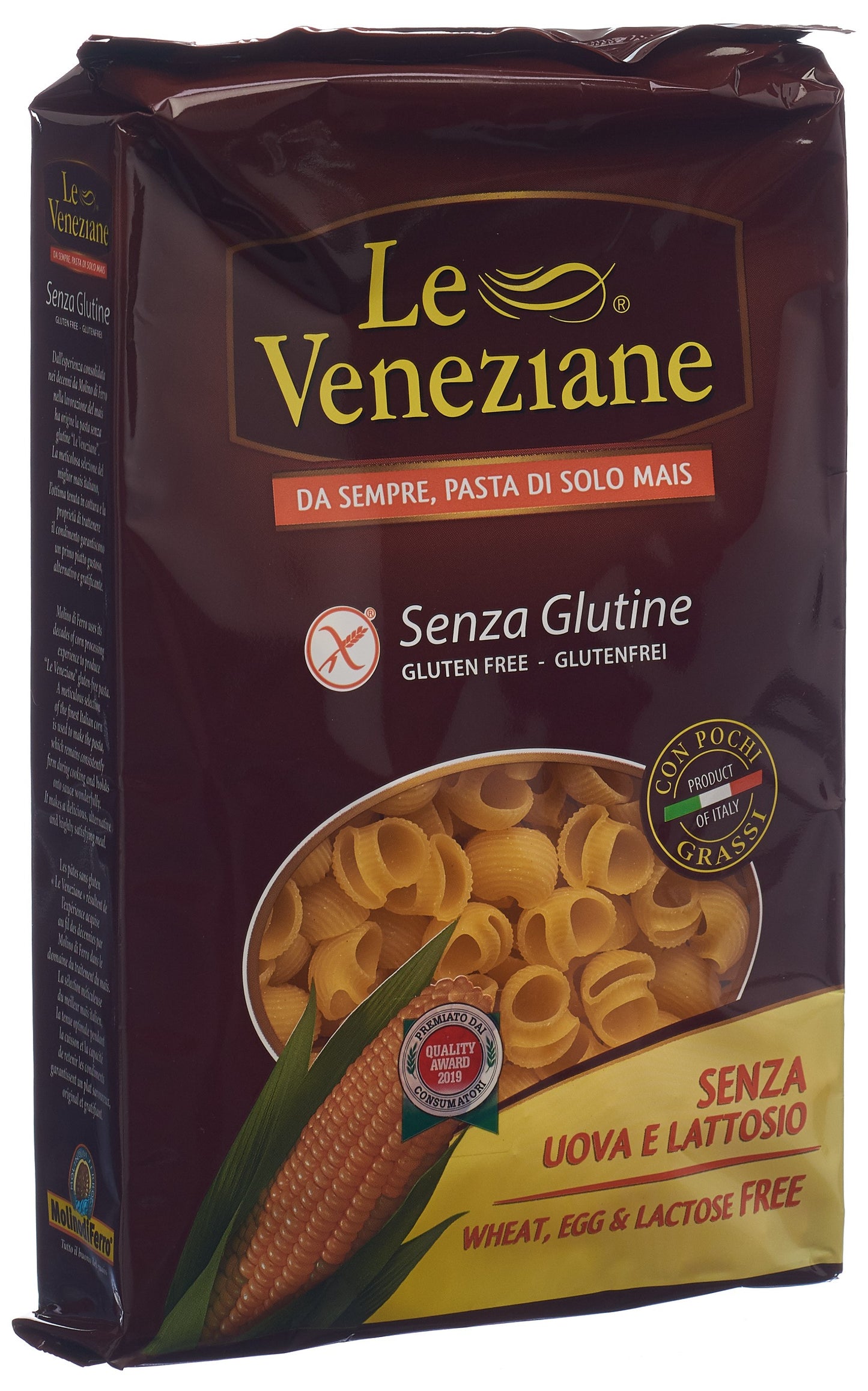LE VENEZIANE Pipe Rigate Mais glutenfrei