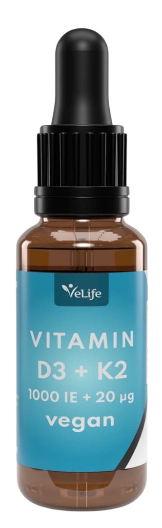 VELIFE Vitamin D3 K2 Tropfen vegan