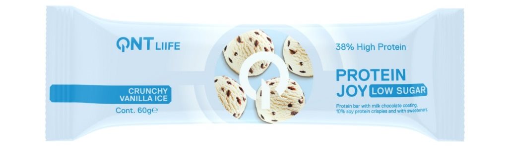 QNT 38% Protein Joy Bar Low Sug Vani Cri