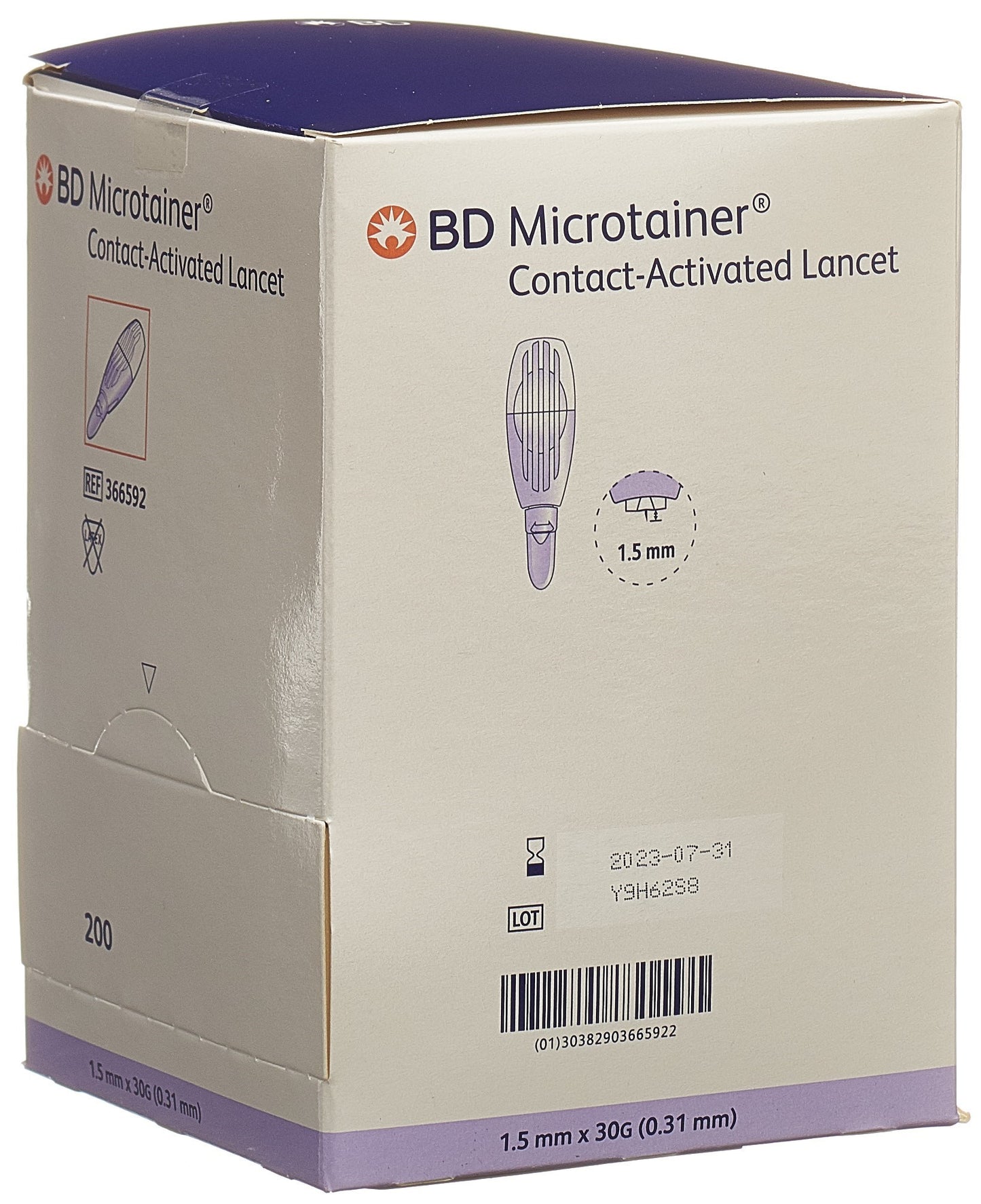 BD MICROTAINER kont Lanzetten 30Gx1.5mm li