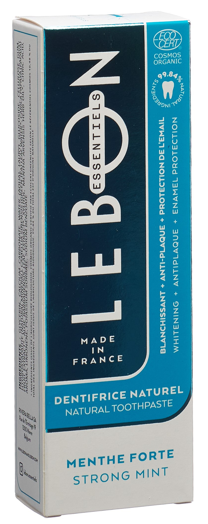 LEBON ESSENTIELS Zahnpasta starke Minze Bio