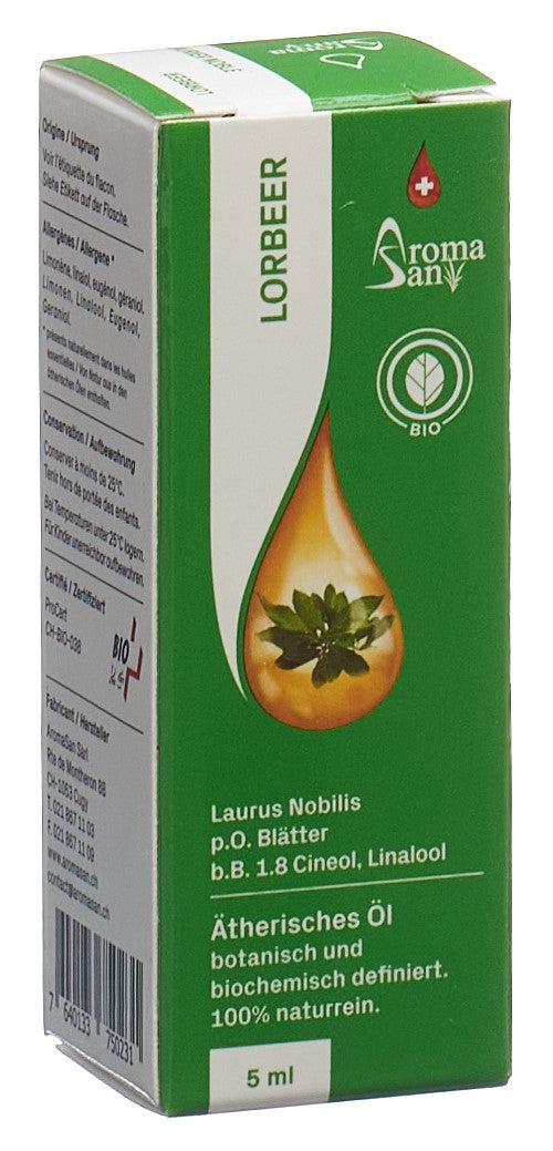 AROMASAN Lorbeer Äth/Öl in Schachtel Bio