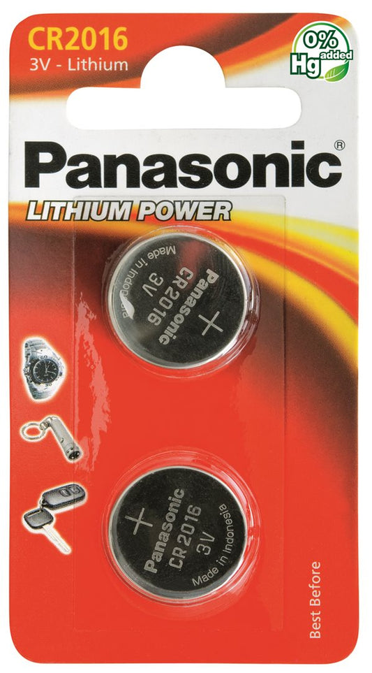 PANASONIC Batterien Knopfzelle CR2016