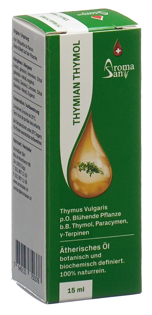 AROMASAN Thymian Thymol Äth/Öl Schachtel Bio