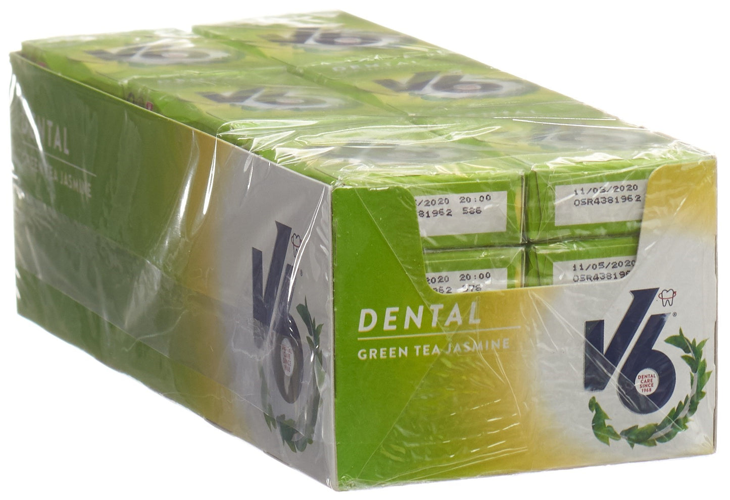 V6 Dental Care Kaugummi Green Tea Jasm (#)