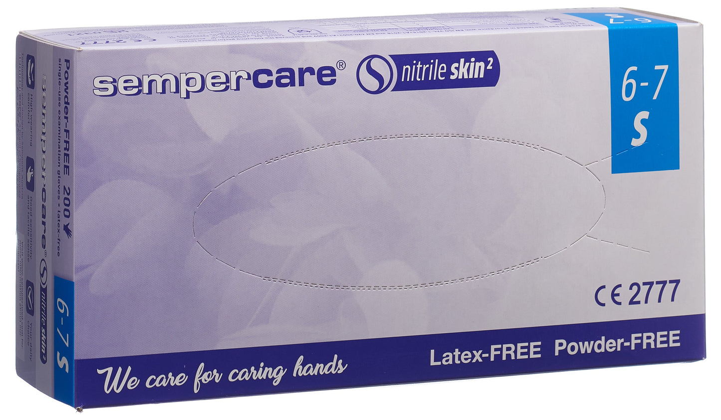 SEMPERCARE Nitrile Skin Handsch S pf unst