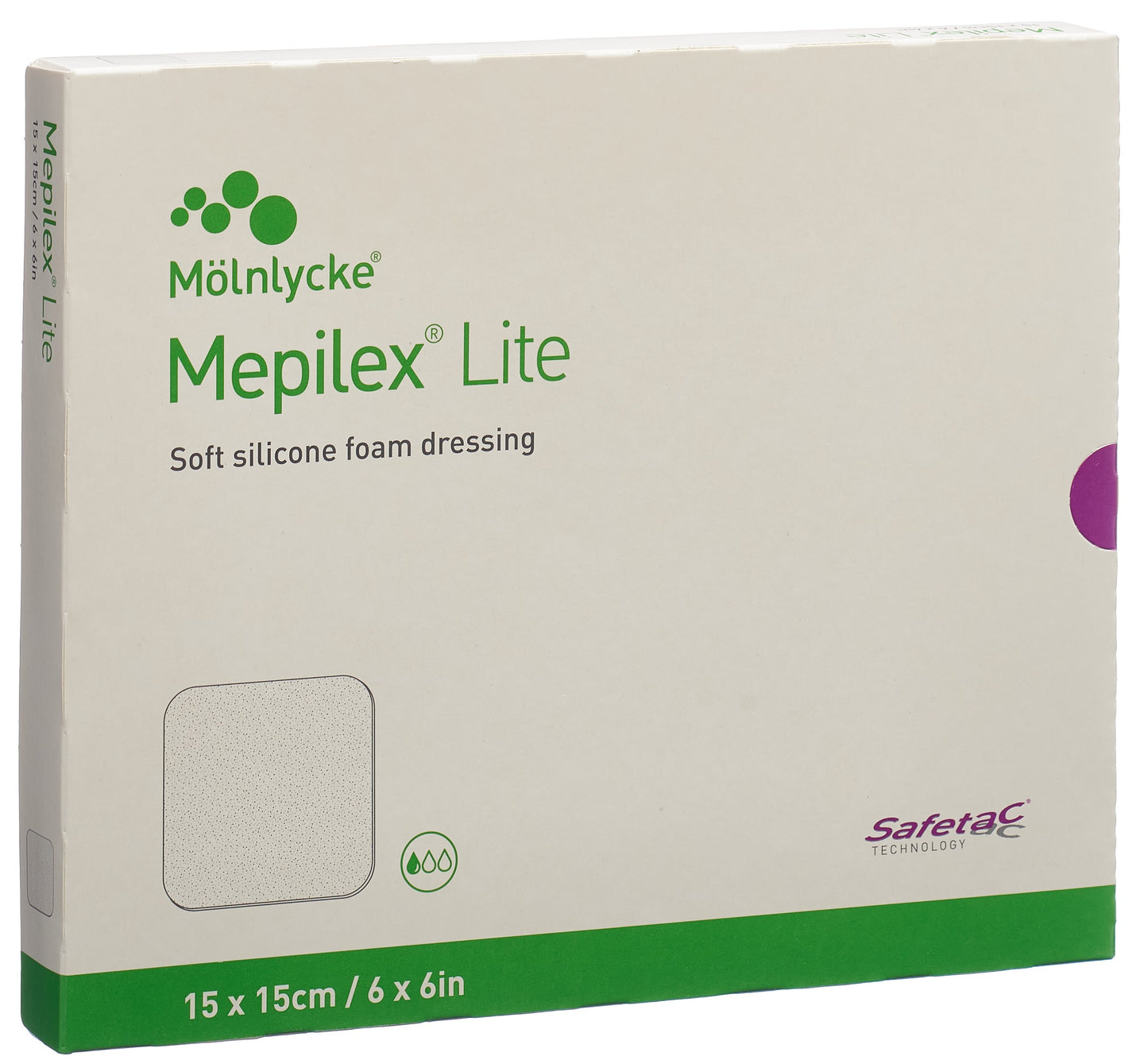 MEPILEX Lite Absorptionsverb 15x15cm Sil (n)