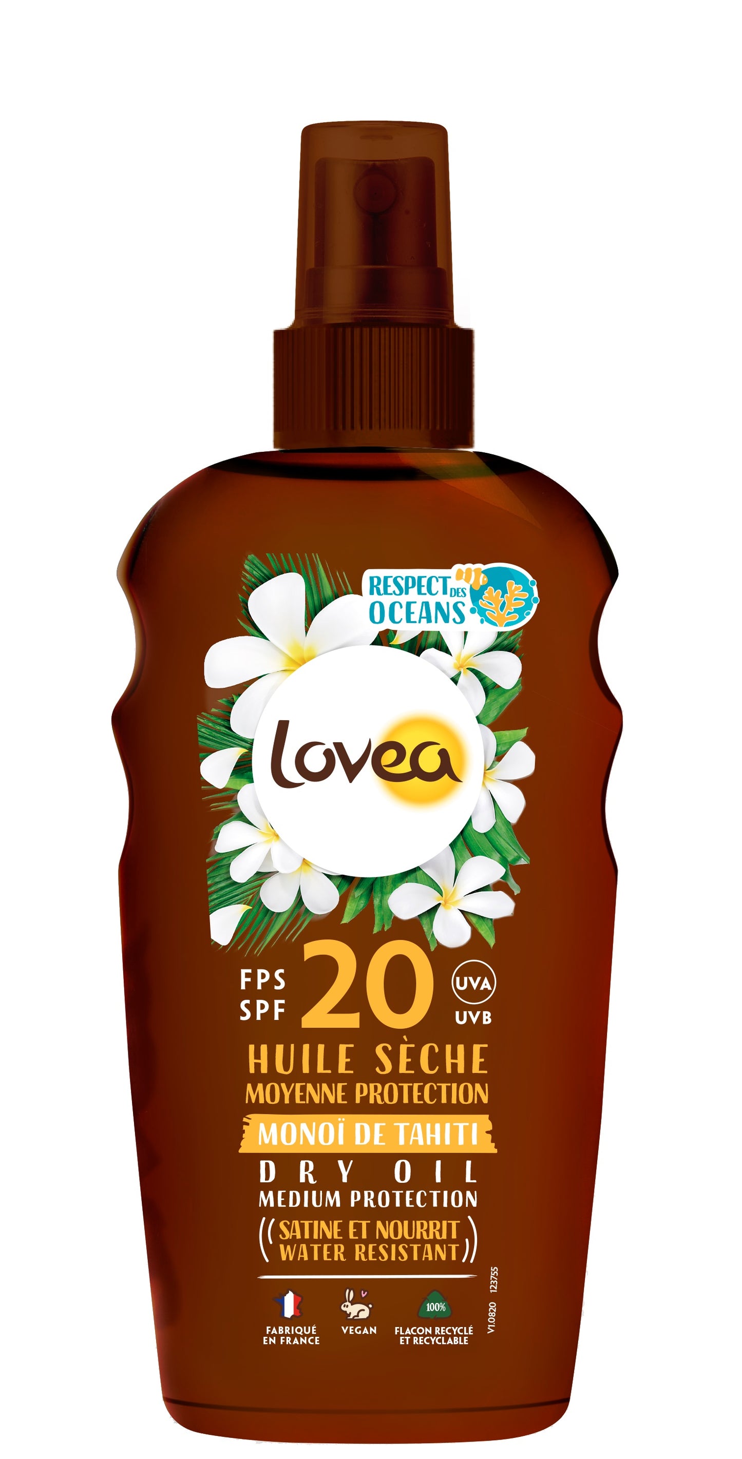 LOVEA Trockenöl SPF20 Monoï de Tahiti