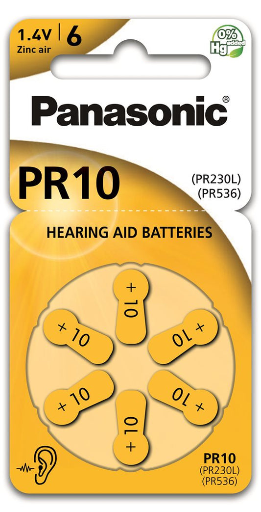 PANASONIC Hörgerät Batterien 10
