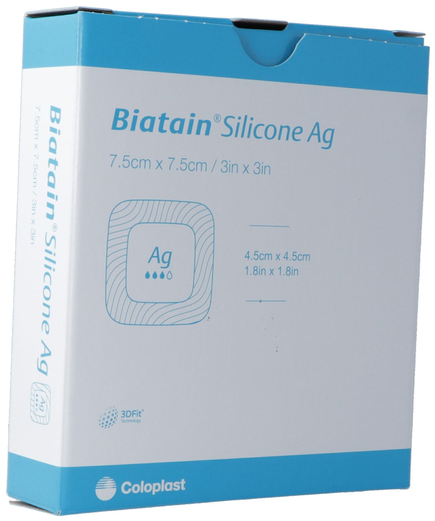 BIATAIN Silic Ag Schaumv 7.5x7.5cm selbsth