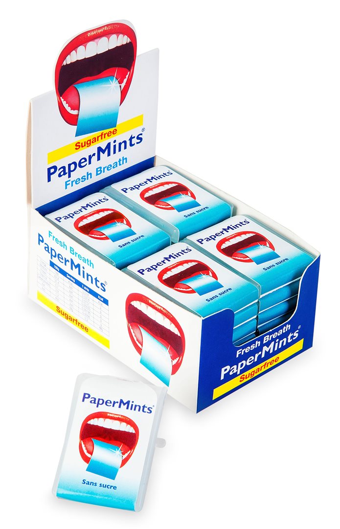 PAPERMINTS Cool Mint Strips Display 24 Stück