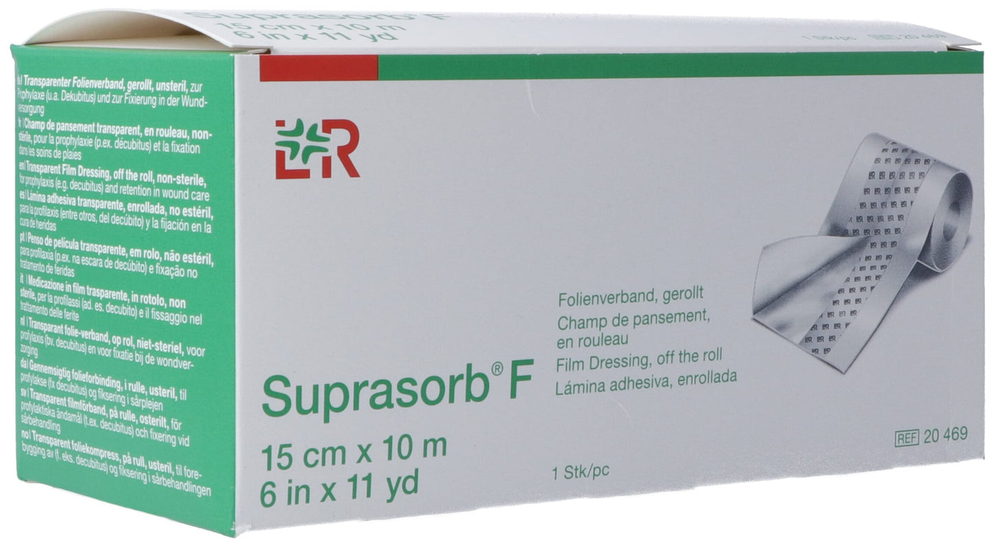 SUPRASORB F Folien Verband 15cmx10m unsteril