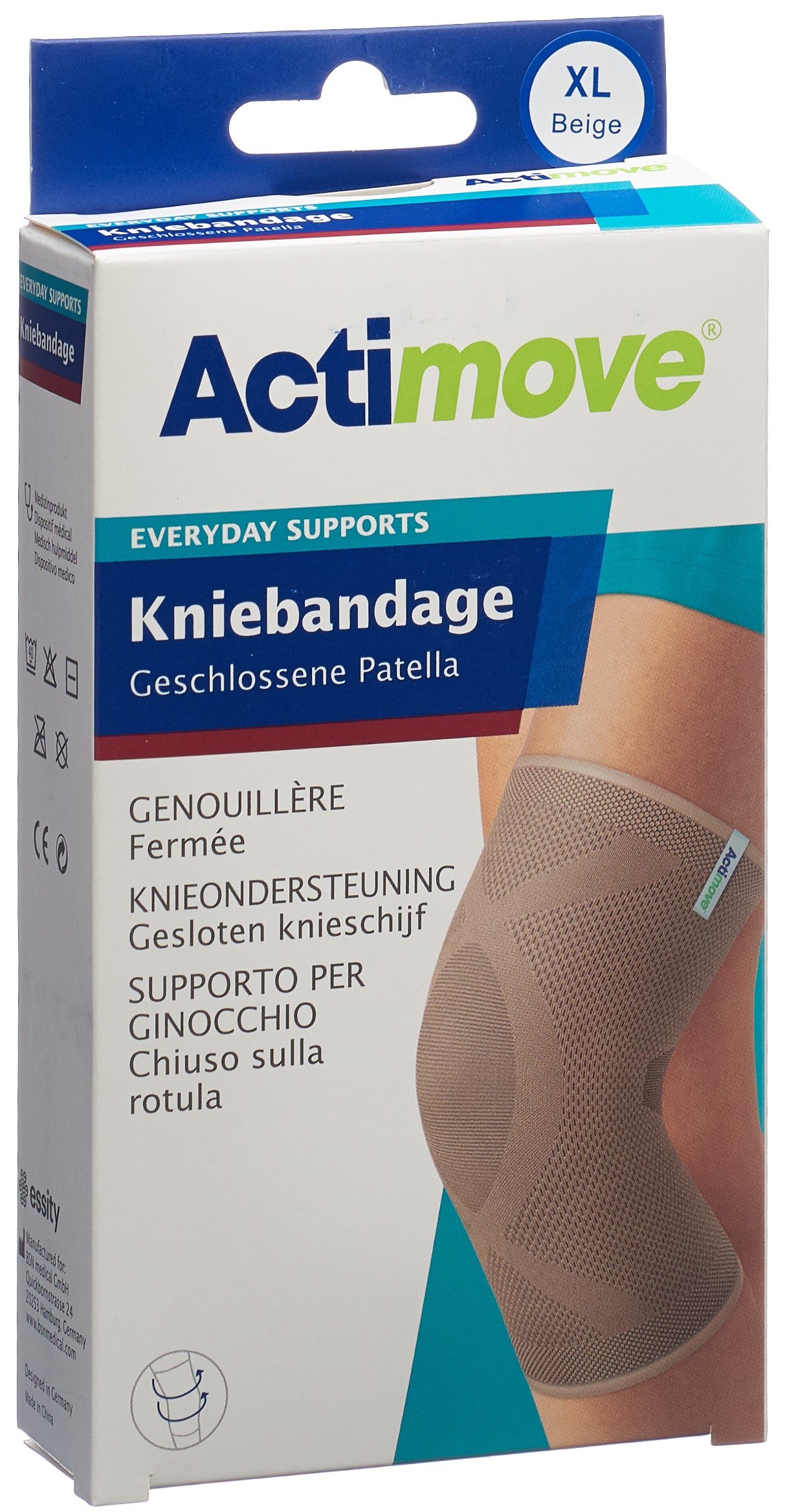 ACTIMOVE Everyday Support Kniebandage XL ges Patel