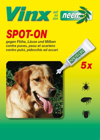 VINX Bio Spot On Tropfen mit Neem Hund