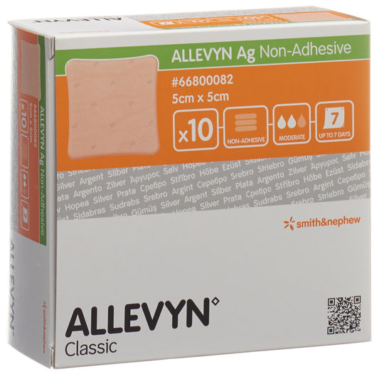ALLEVYN AG NON-ADH Wundkompr 5x5cm