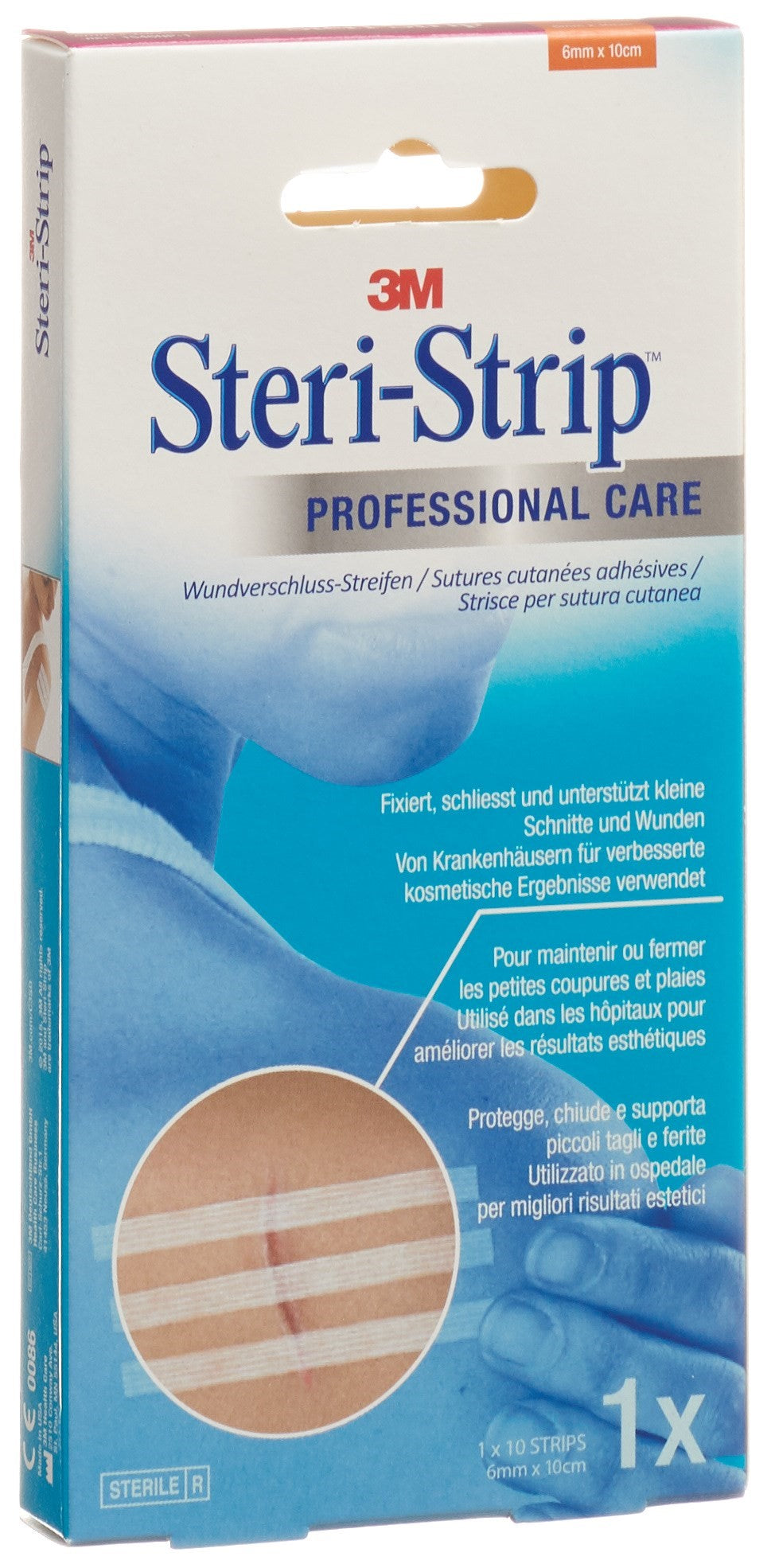 3M STERI STRIP 6x100mm weiss verstärkt