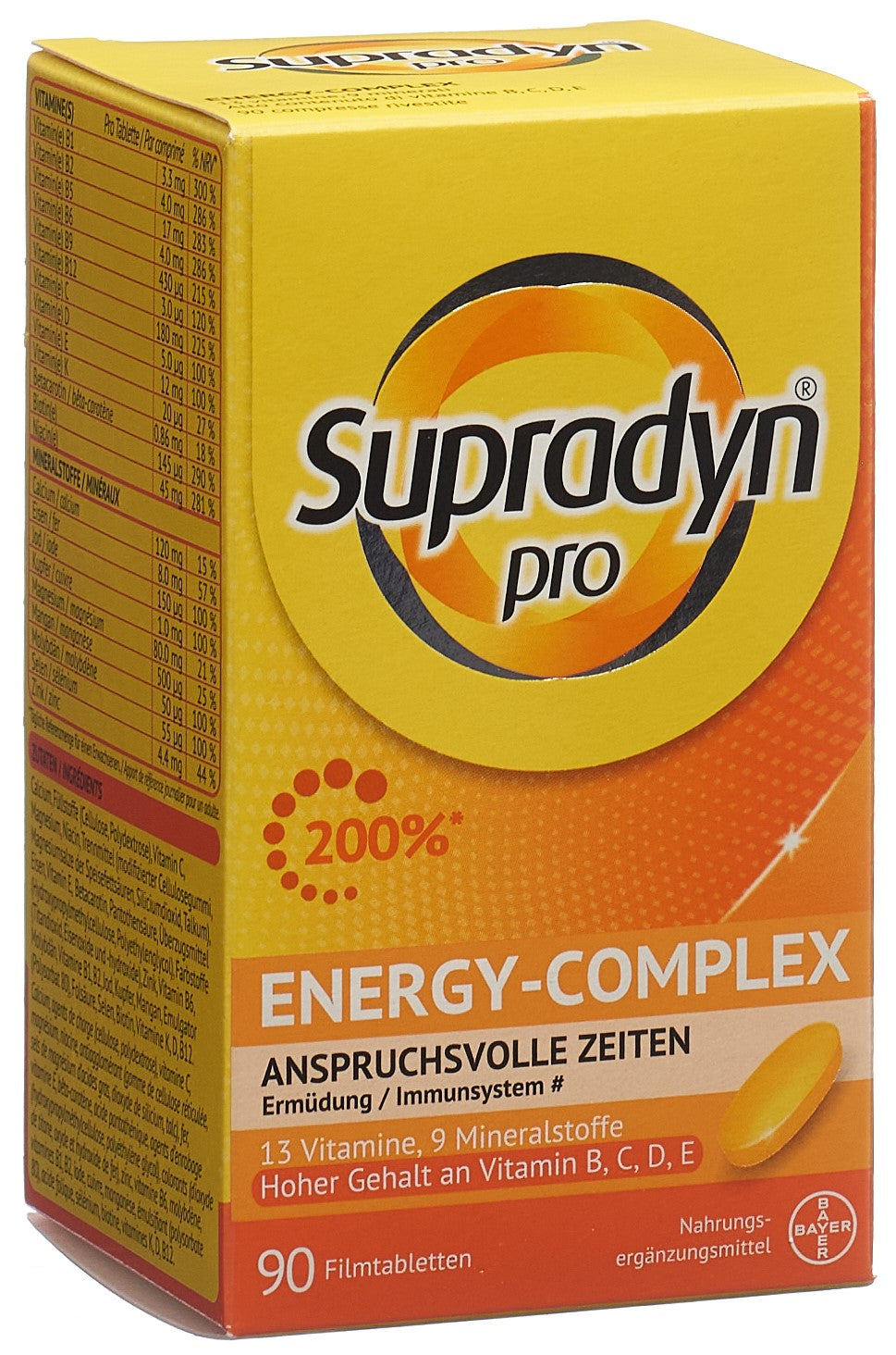SUPRADYN pro energy-complex Filmtabl