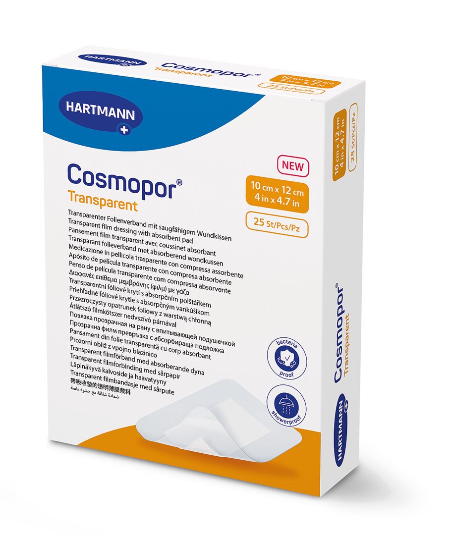 COSMOPOR transparent 10x12cm steril