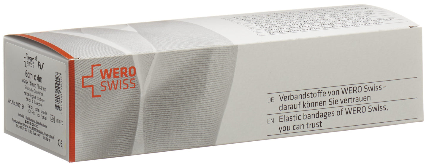 WERO SWISS Fix El Gazebinde 4mx6cm weiss