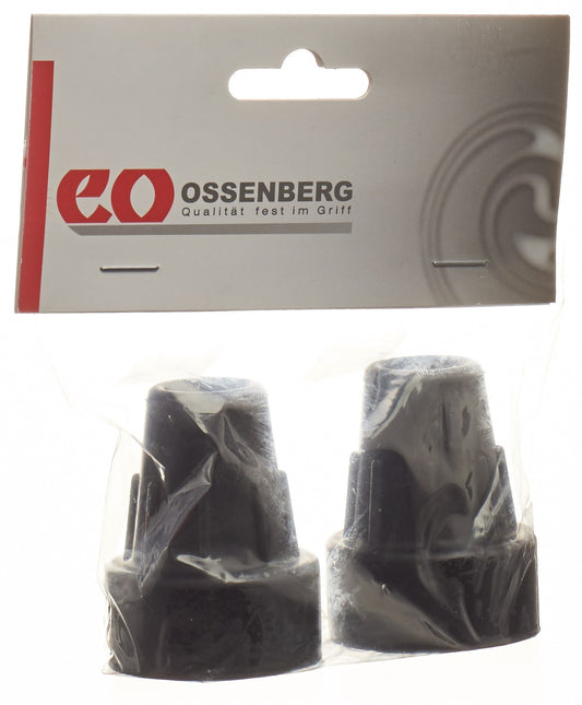 OSSENBERG Krückenkapsel 16mm schwarz