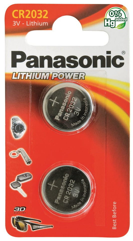 PANASONIC Batterien Knopfzelle CR2032