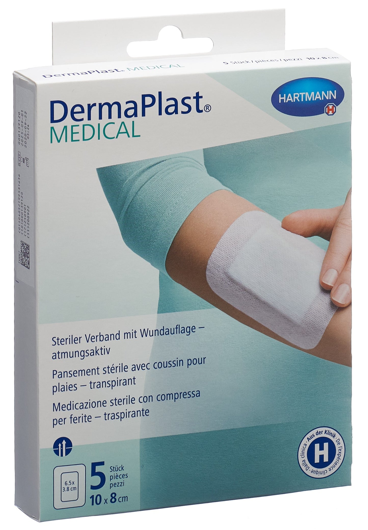 DERMAPLAST Medical Vliesverband 10x8cm