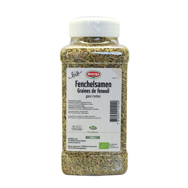 MORGA Gewürz Fenchelsamen ganz Bio