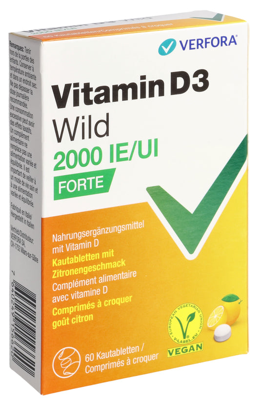 VITAMIN D3 WILD Kautabl 2000 IE vegan